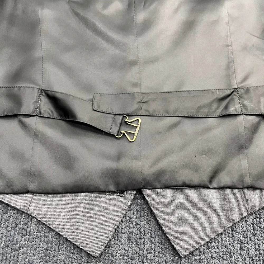 J.Crew Ludlow Suit Vest Grey Herringbone Tollegno 1900 Italian Wool Waistcoat M